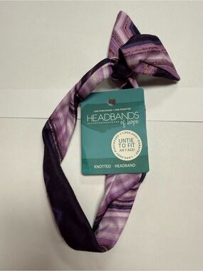 Purple Quartz Knotted Headband NWT Headbands of Hope